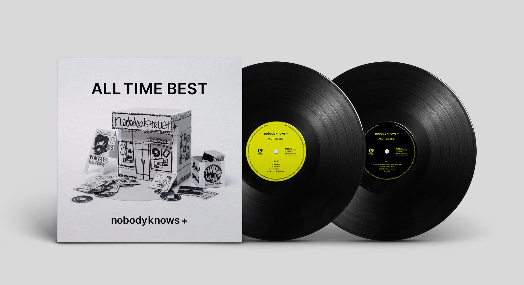 nobodyknows+】2023.5.3(日) 『ALL TIME BEST アナログ盤(2枚組LP 
